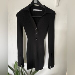 Alexander Wang black knit dress